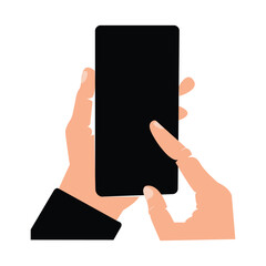 hand holding smartphone