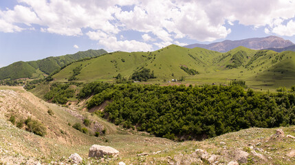   Beautiful mountain texture. Kusar region. Azerbaijan.