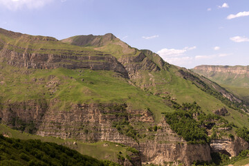 Fototapeta na wymiar Beautiful mountain texture. Kusar region. Azerbaijan.