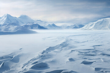 Aerial view of the Northern Patagonian Icefield, Chili, AI Generated