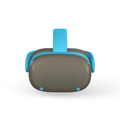 Virtual reality 3d VR glasses for gaming. Cyberspace of metaverse game concept. Vector illustration