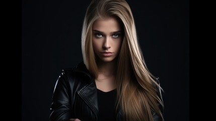 Fototapeta premium Woman in dark blonde