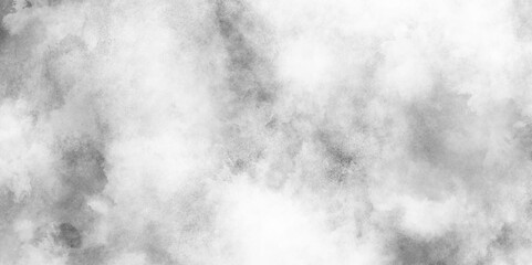 Grunge clouds or smog texture with stains, White cloudy sky or cloudscape or fogg, black and white gradient watercolor background, White snow texture panorama angle view, Grunge black and white.