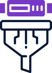 filter icon. vector dual tone icon for your website, mobile, presentation, and logo design.