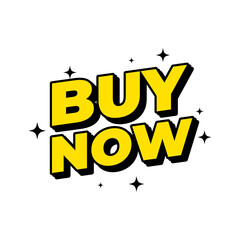 Buy now items text icon label design vector