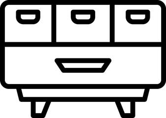 cabinet icon. vector line icon for your website, mobile, presentation, and logo design.