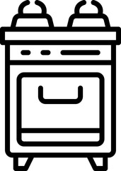 stove icon. vector line icon for your website, mobile, presentation, and logo design.
