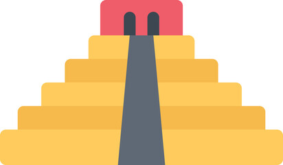 design vector image icons mayan pyramid