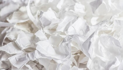 scraps of white paper as an abstract background