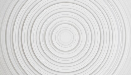 Fototapeta na wymiar inset white concentric rings or circles background wallpaper banner flat lay top view from above with copy space