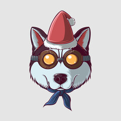 Cute Dog Vector Illustration