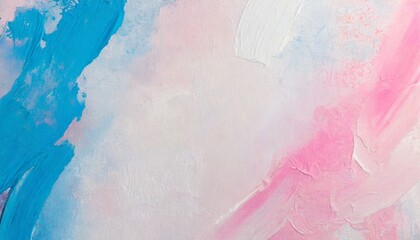 art oil and acrylic smear blot canvas painting stucco wall abstract texture pink blue white color...