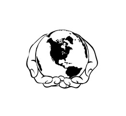 Earth globe illustration