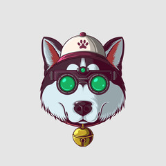 Cute Dog Vector Illustration