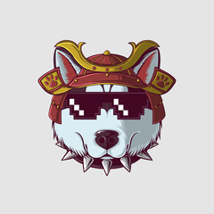 Cute Dog Vector Illustration