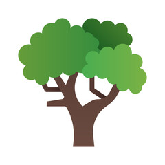 Tree icon in gradient fill style with high vector quality suitable for ui and spring needs