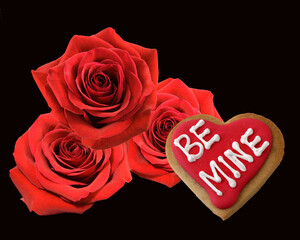 roses and Gingerbread hart -be mine