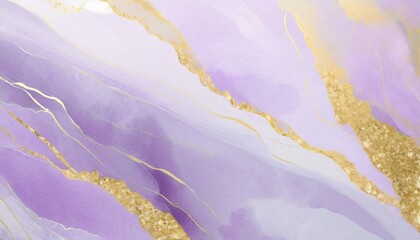 abstract lavender and gold marble wallpaper ai