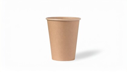 blank kraft paper cup for ecology product design mock up
