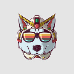 Cute Dog Vector Illustration