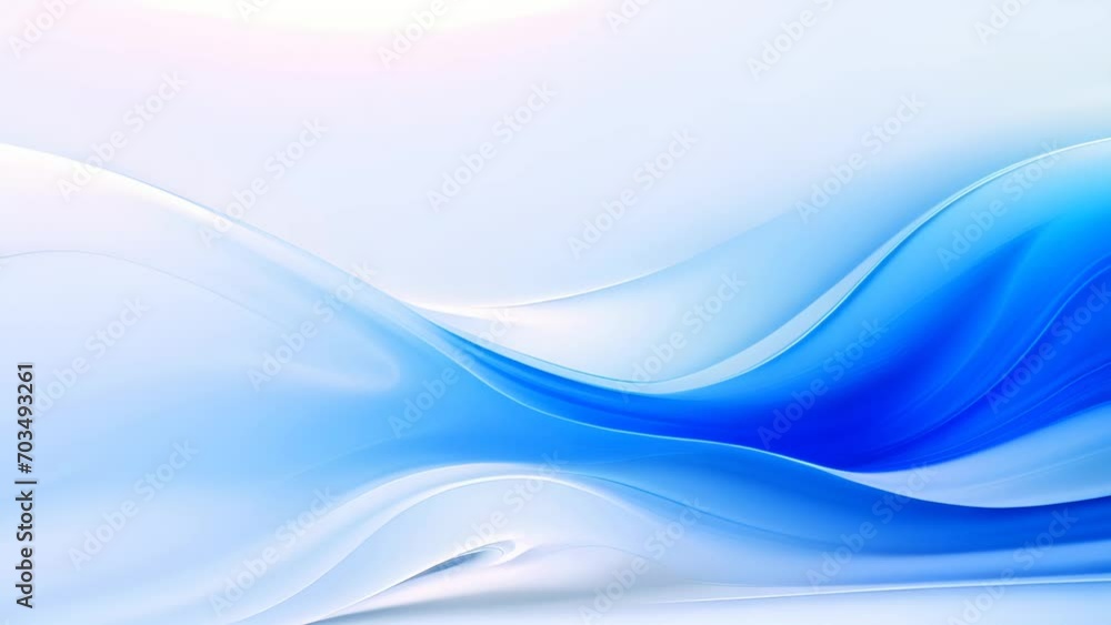 Poster abstract blue and white background with waves. generative ai