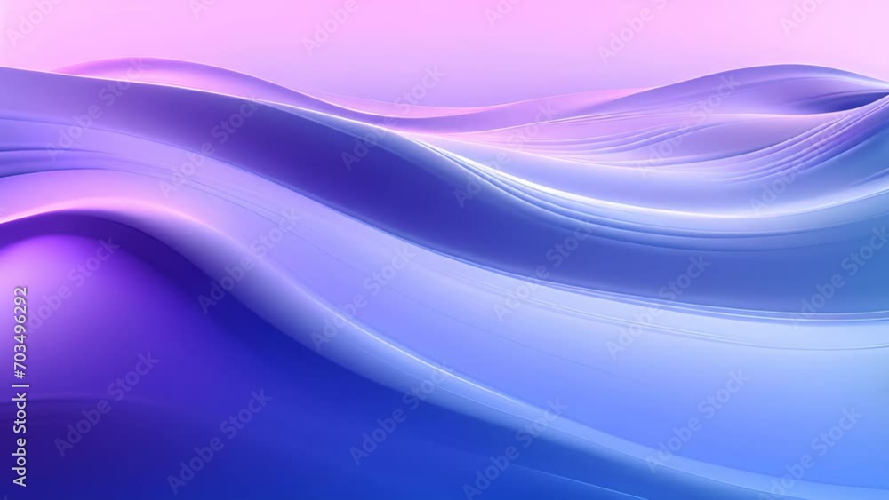 Poster vibrant blue and pink background with elegant wavy lines. generative ai