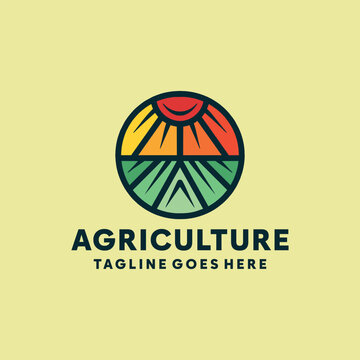 Agriculture Logo Symbol Design illustration vector Icon Emblem