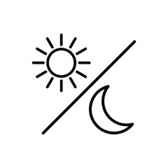 day night icon vector sun moon icon 