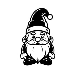 Charming Christmas Gnome Vector Art