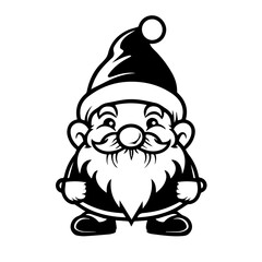 Charming Christmas Gnome Vector Art