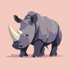 Fototapeta premium rhino illustration