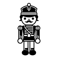 Traditional Christmas Nutcracker Soldier Vector