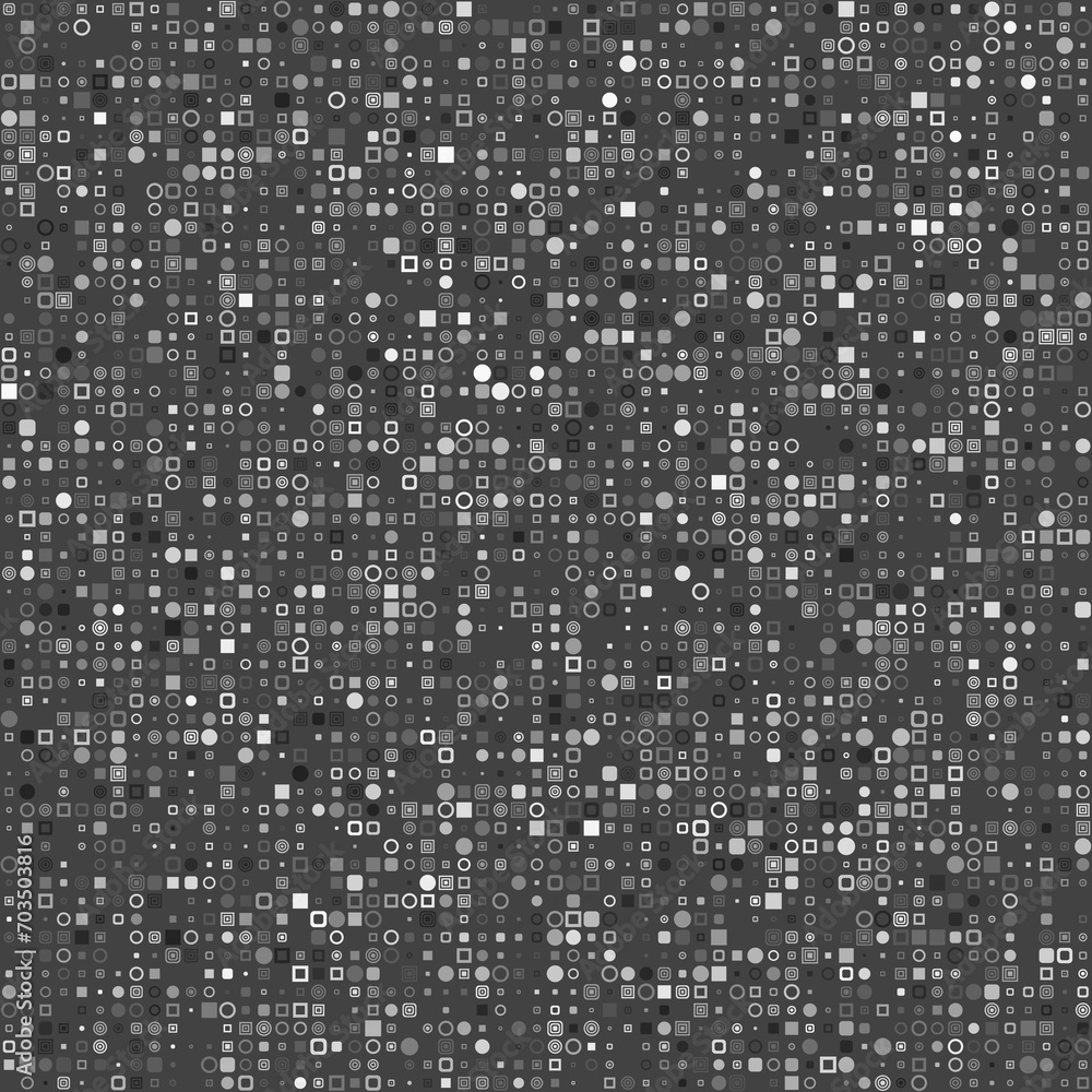 Aufkleber abstract geometric design. various geometric shapes in multiple colors. gray scale with dark backgro