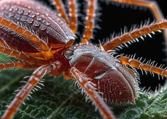 Close up of the insect pest spider mite