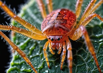 Close up of the insect pest spider mite