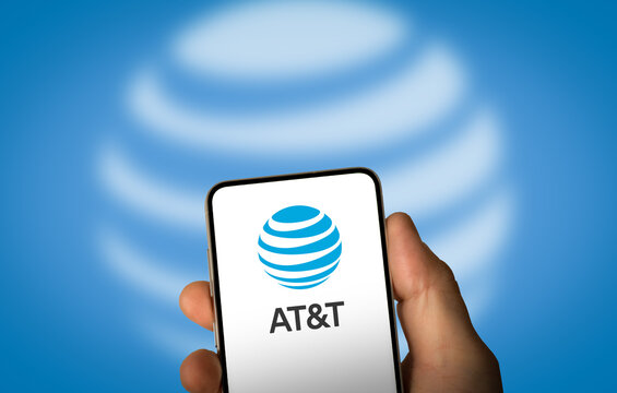 ATT telecommunications company displayed on smartphone