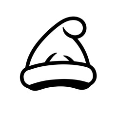 Cheerful Santa Hat Vector Illustration