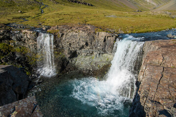 Innstifoss Waterfall in the Southeast Region of Iceland