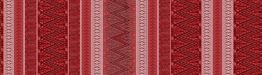 Obraz premium Guatemalan Tapestry Red