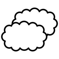 cloud line icon