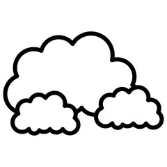 cloud line icon
