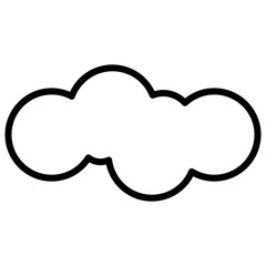 cloud line icon