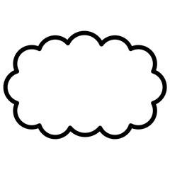 cloud line icon
