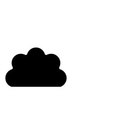 cloud glyph icon