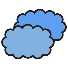cloud color icon