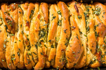 Homemade Rosemary Pull Apart Bread