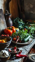 Different vegetables. Fresh organic healthy food