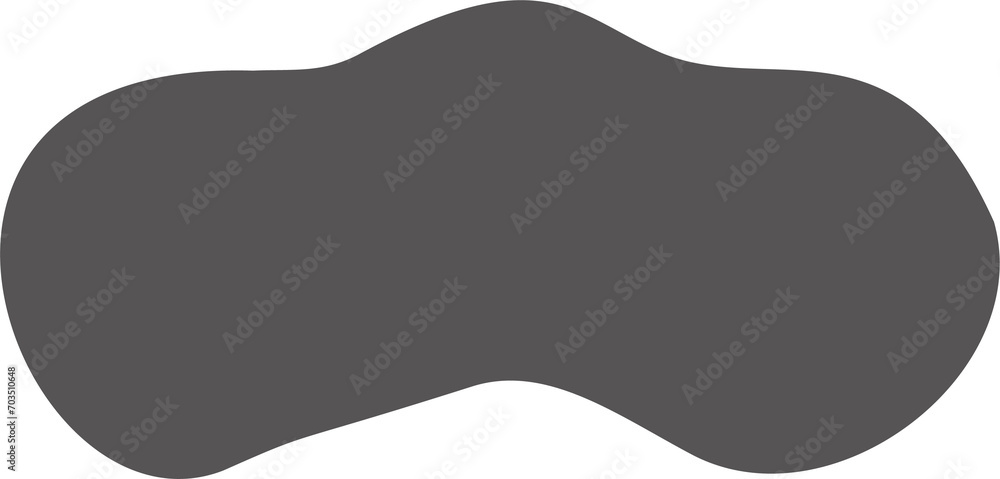 Poster abstract liquid shape. organic flat blob. irregular fluid bubble. random wavy oval spots and curvy e