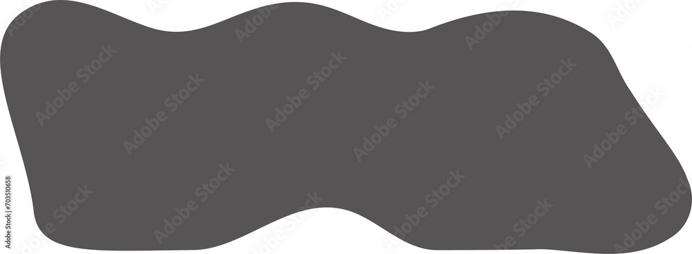 Aufkleber abstract liquid shape. organic flat blob. irregular fluid bubble. random wavy oval spots and curvy e