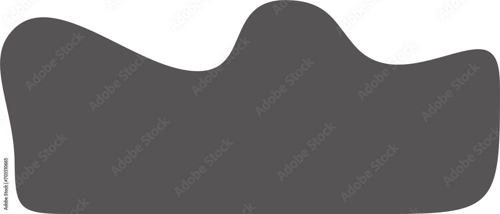 Aufkleber abstract liquid shape. organic flat blob. irregular fluid bubble. random wavy oval spots and curvy e